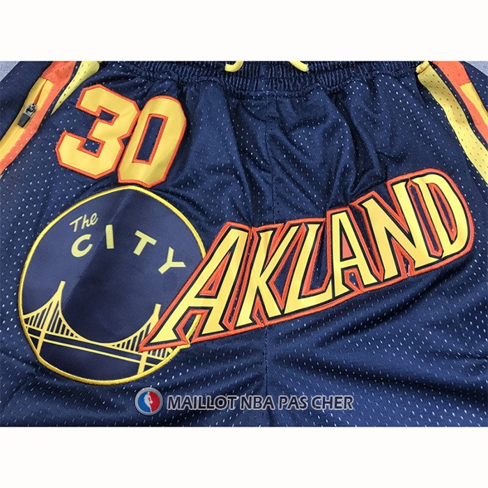 Short Golden State Warriors Stephen Curry 2022 NBA Finals Bleu
